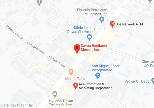 Davao Bonifacio Motors, Inc. Map