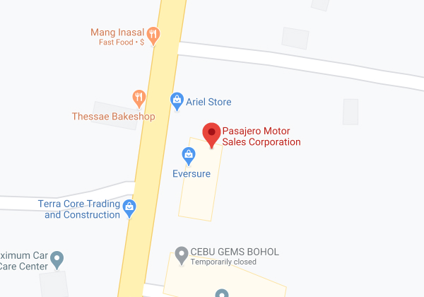 Pasajero Motor Sales Corp. - Tagbilaran Map